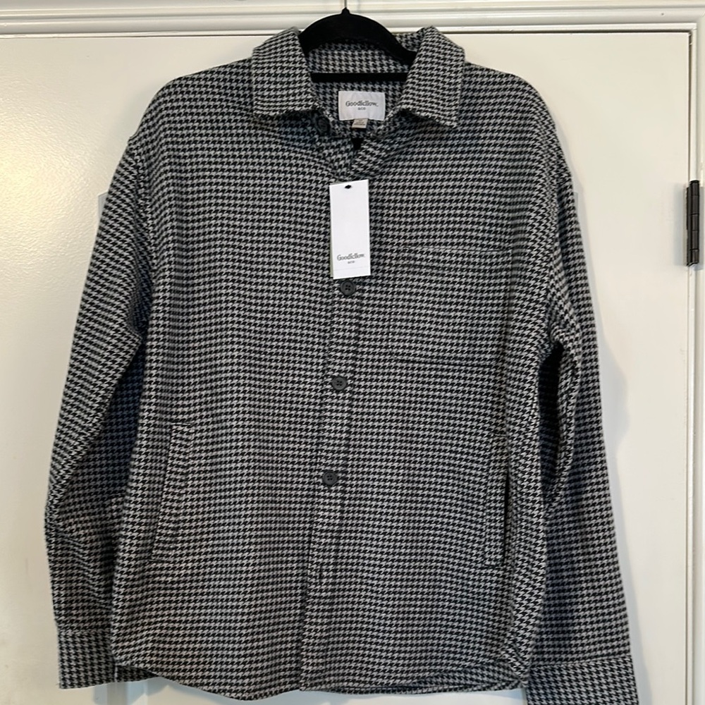 SOLD⁉️⚠️‼️Goodfellow & Co Black and White Checkered Shirt